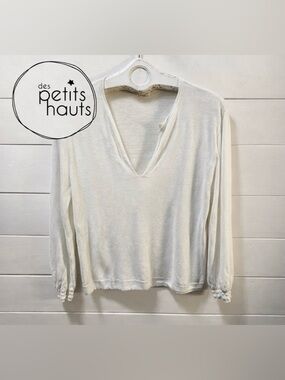 DES PETITS HAUTS “Bacari” linen top – size 1 (S)